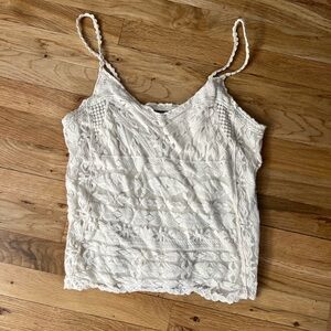 Chic White Lace Camisole for Women